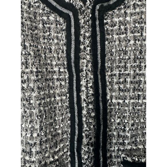 Talbots Petite Blazer Gray Black Metallic Tweed Twee Office Work Career Size 18P - Picture 8 of 13